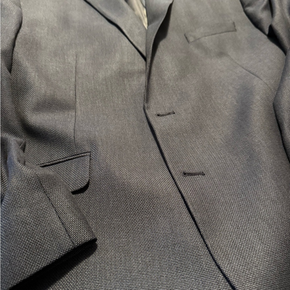 Blue Blazer and Black Suit Set for Business
